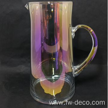 colored plating crystal drinking glass water jug